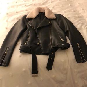 Topshop, never worn before, vegan jacket!
